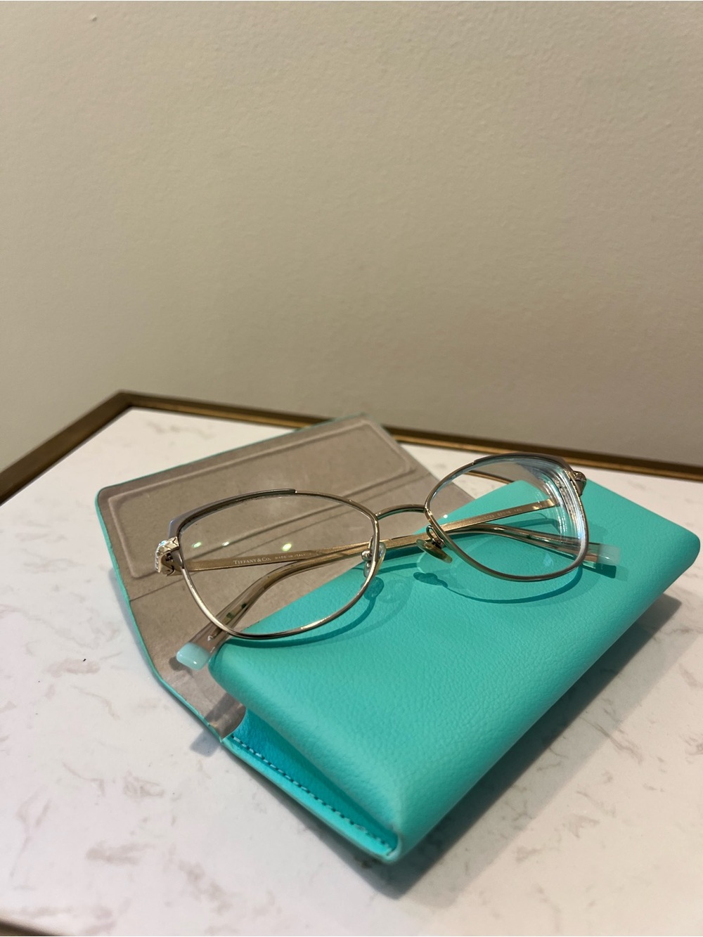 Tiffany & Co. Cat-Eye Gold Women's Glasses TF136 6133